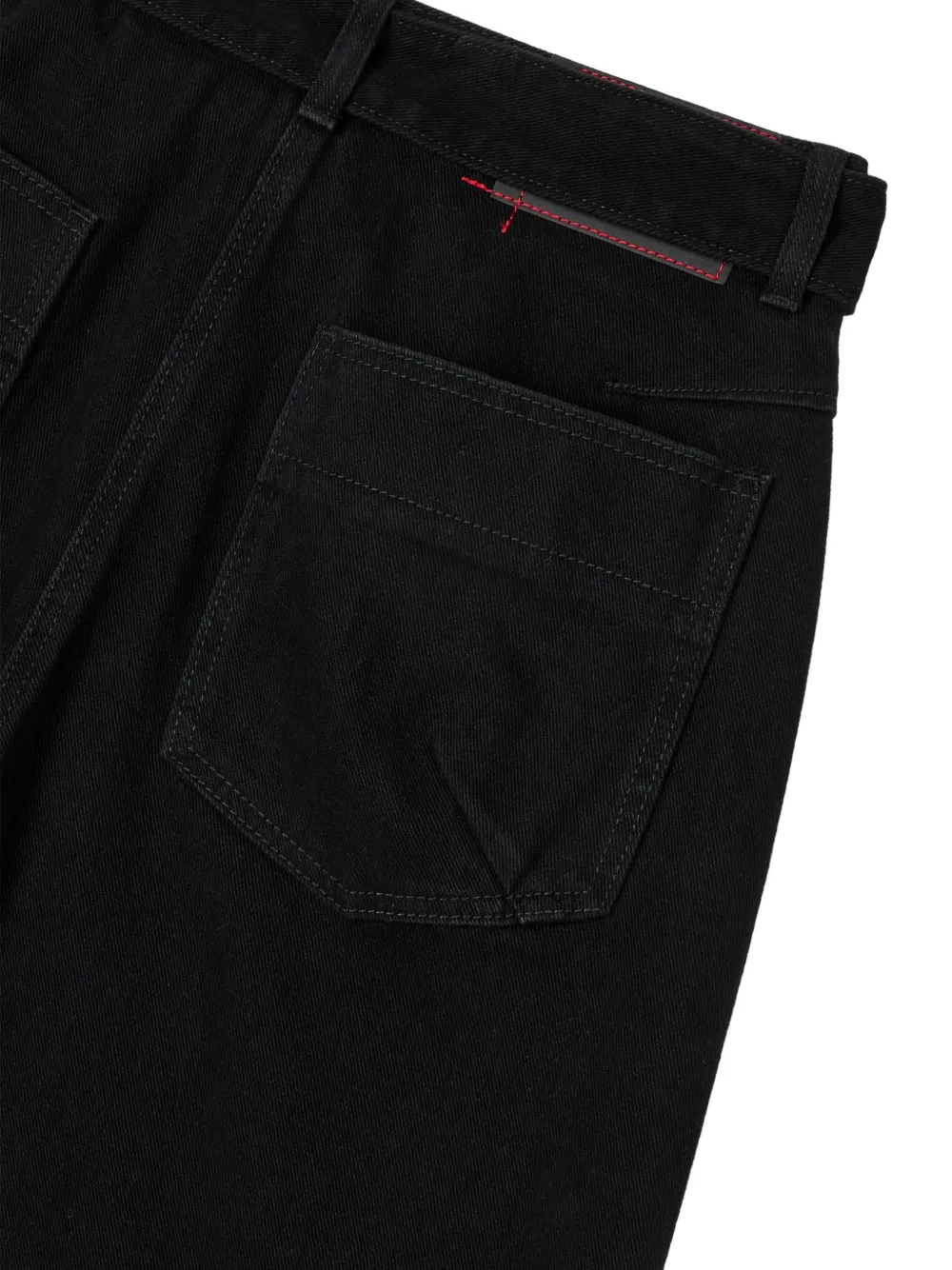 TOMBOY belted denim jeans Zwart