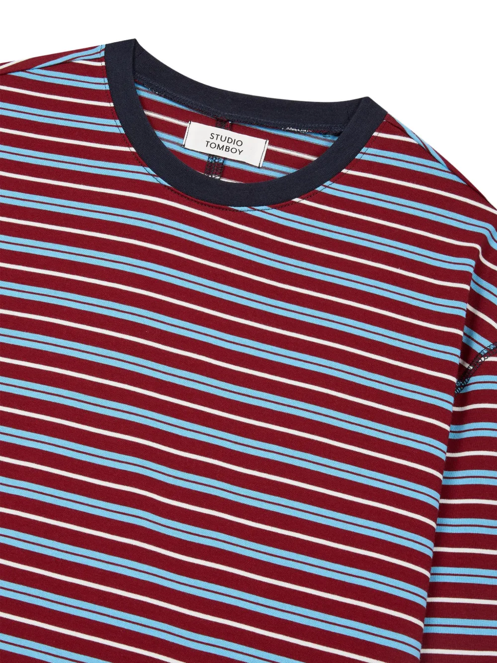 TOMBOY Gestreept T-shirt met lange mouwen Rood