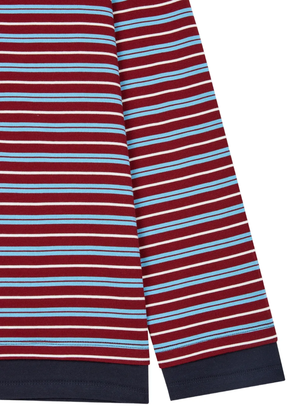TOMBOY Gestreept T-shirt met lange mouwen Rood