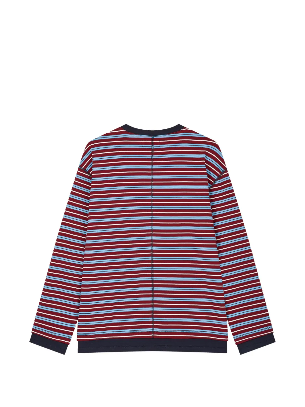 TOMBOY Gestreept T-shirt met lange mouwen Rood