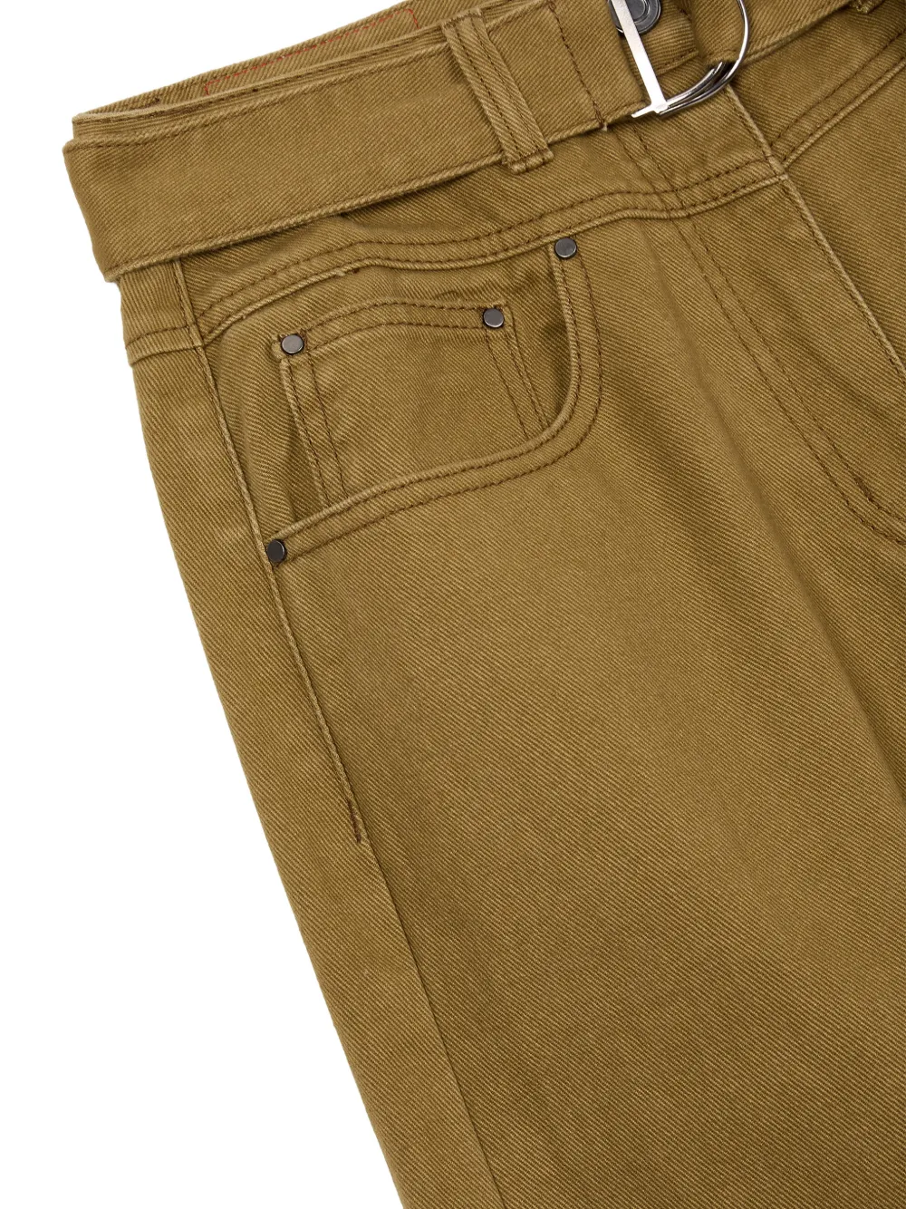 TOMBOY Jeans met wijde pijpen Beige