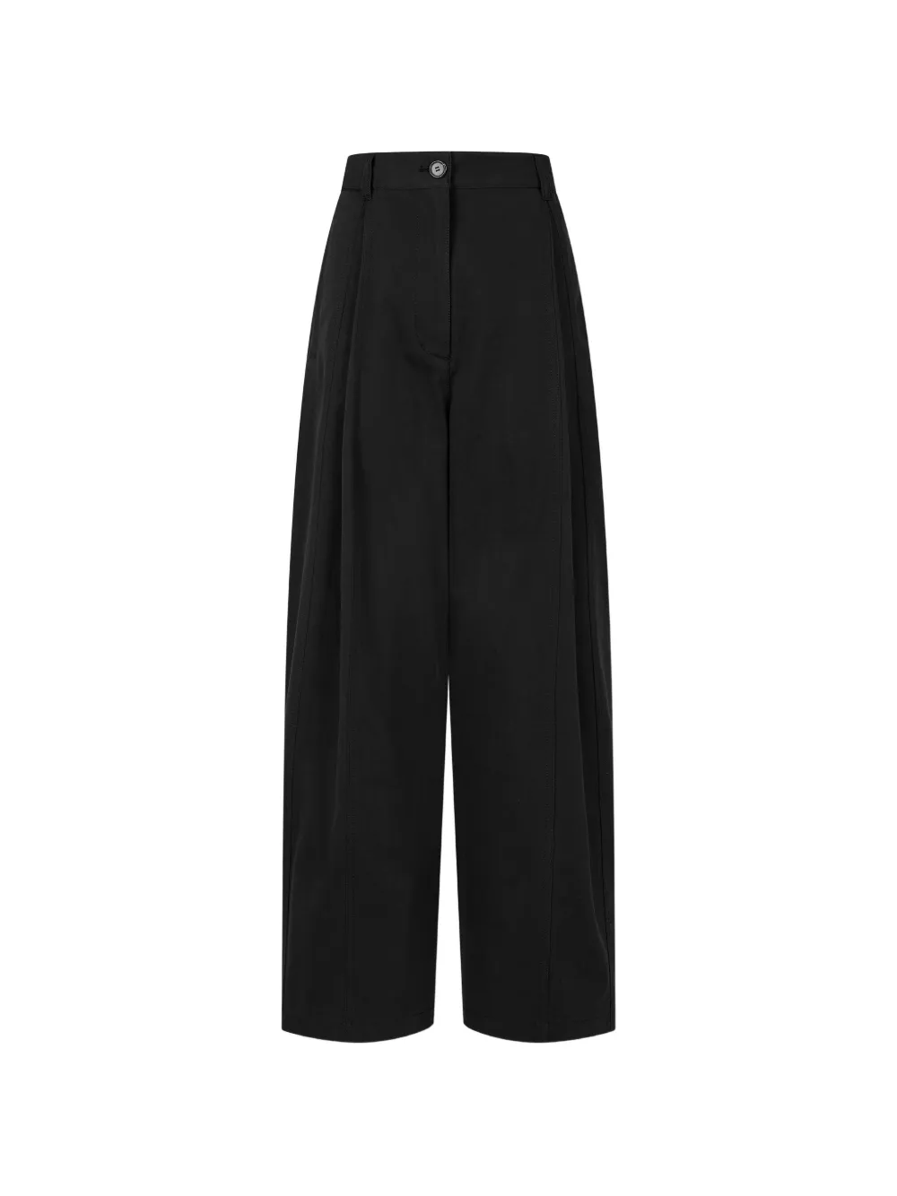 TOMBOY pleated wide-leg trousers - Schwarz