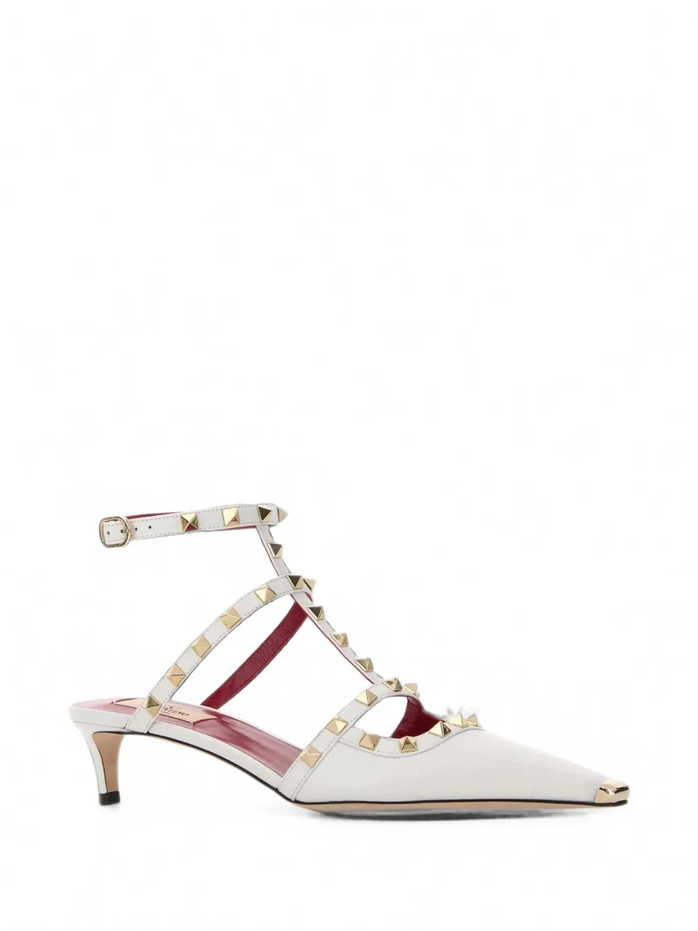 Valentino Garavani Rockstud cage pumps Wit