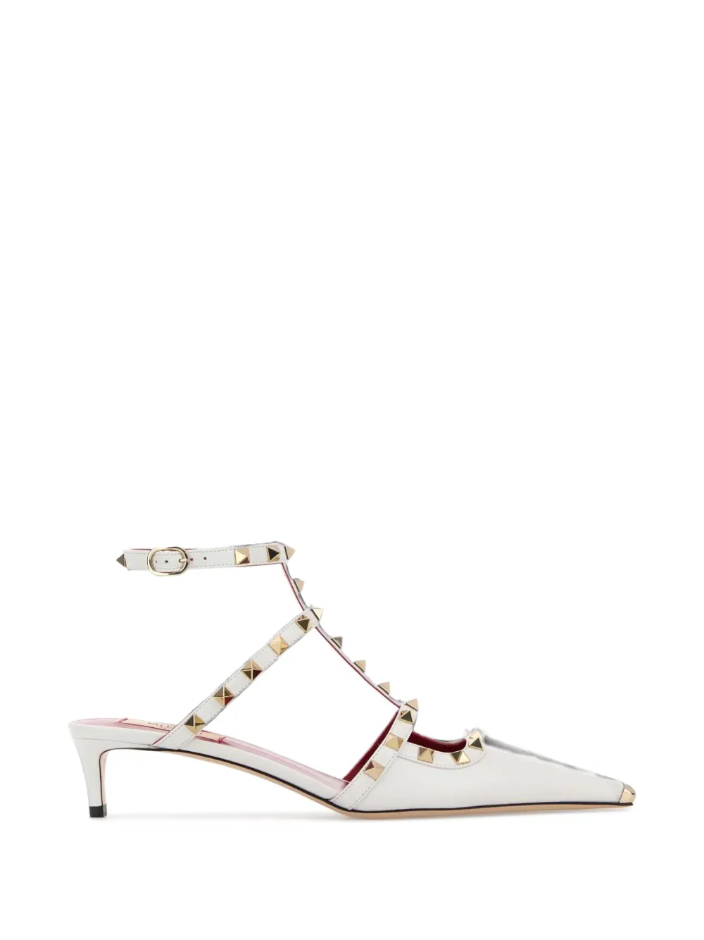Valentino Garavani Rockstud cage pumps Wit