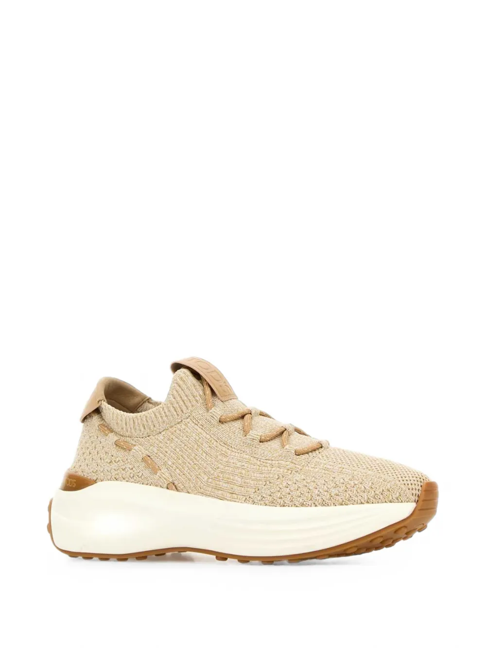 Tod's Soksneakers van stof en leer Beige