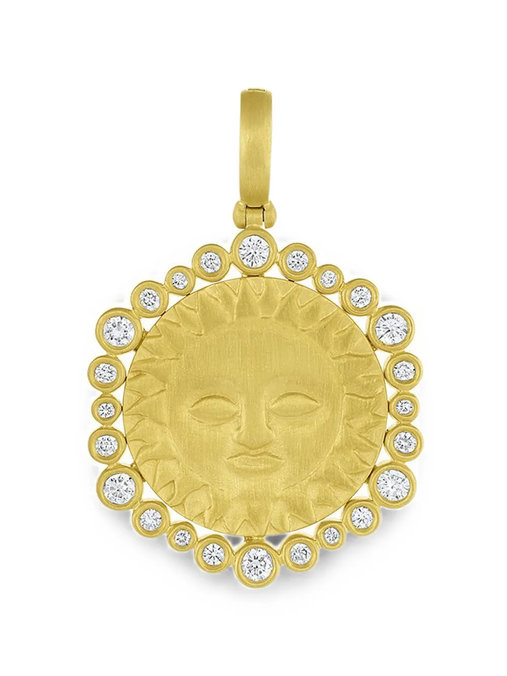 Leigh Maxwell diamond sun halo pendant - Gold
