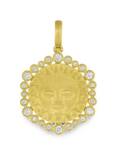 Leigh Maxwell diamond sun halo pendant