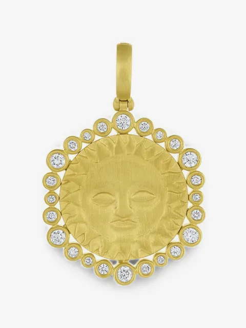 Leigh Maxwell diamond sun halo pendant