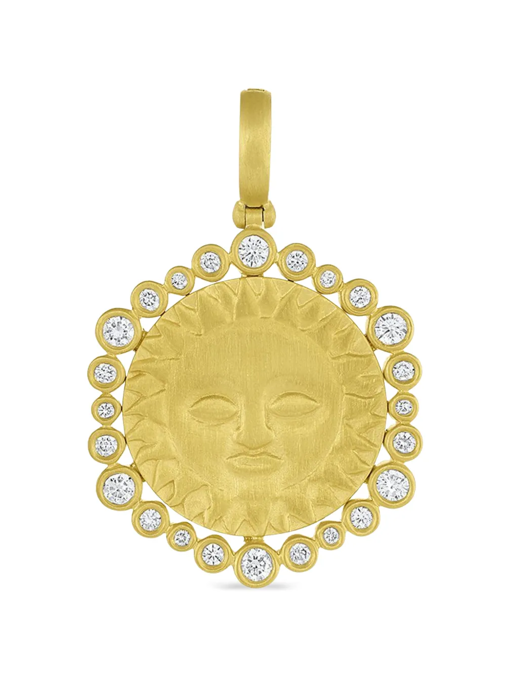 Leigh Maxwell diamond sun halo pendant
