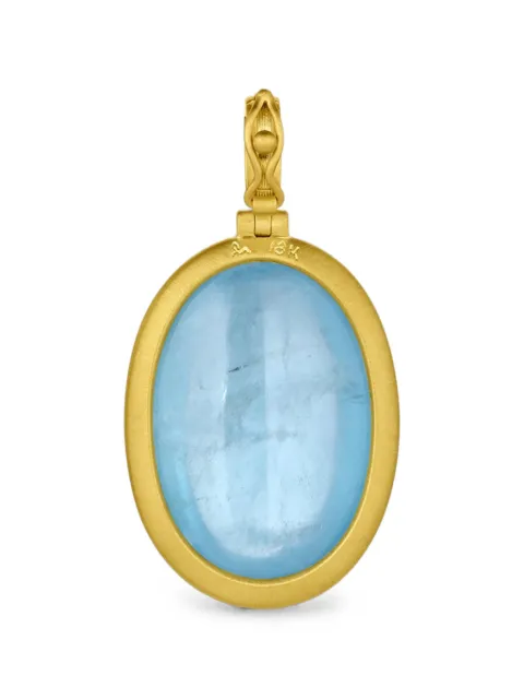 Leigh Maxwell aquamarine large pendant