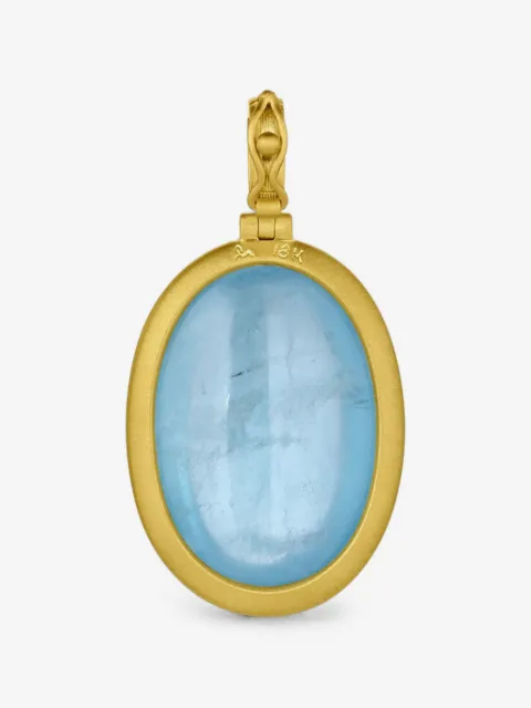 Leigh Maxwell aquamarine large pendant