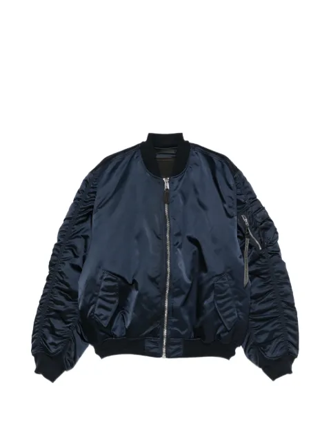 Alpha Industries ruched-sleeve bomber jacket