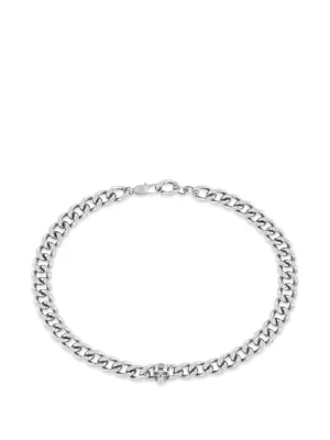 Diesel Dx1433 Oval D カーブチェーン ネックレス | シルバートーン