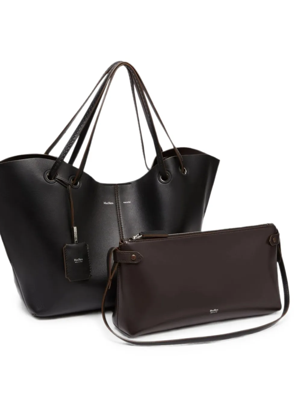 Max Mara Nappaleren shopper Zwart