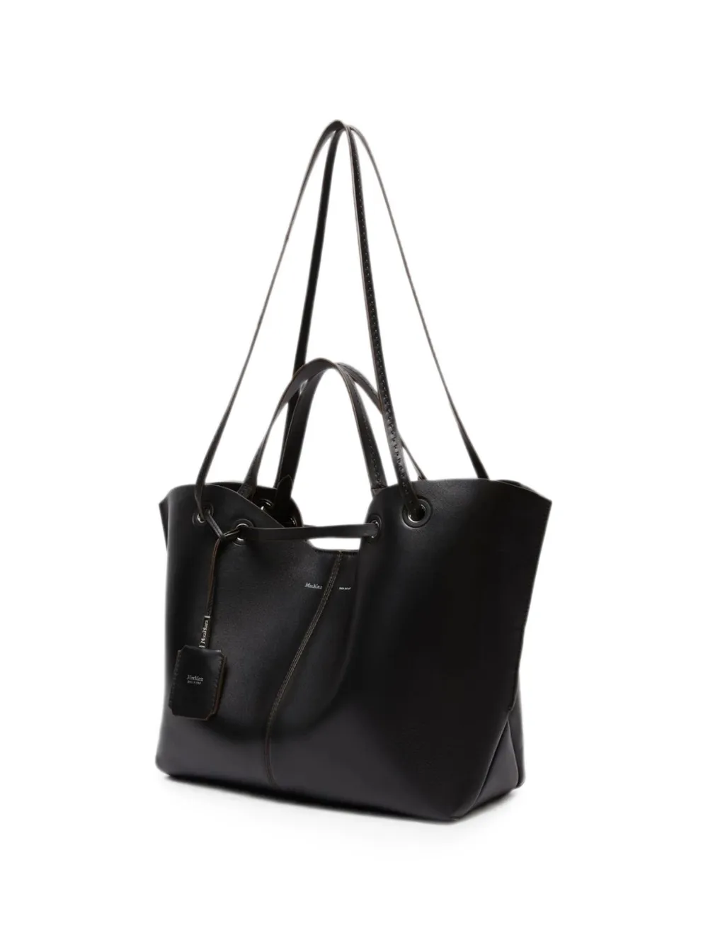Max Mara Nappaleren shopper Zwart