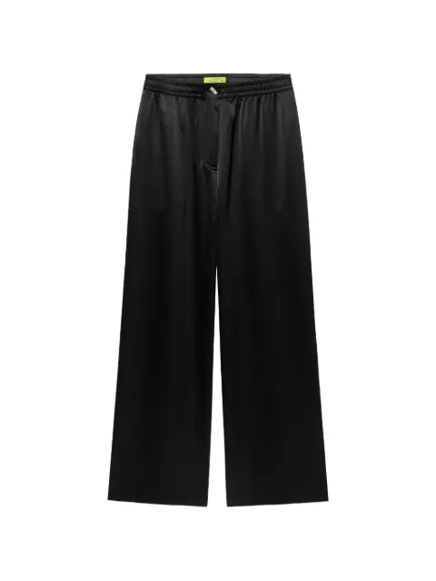 Shanghai Tang wide-leg mulberry silk trousers