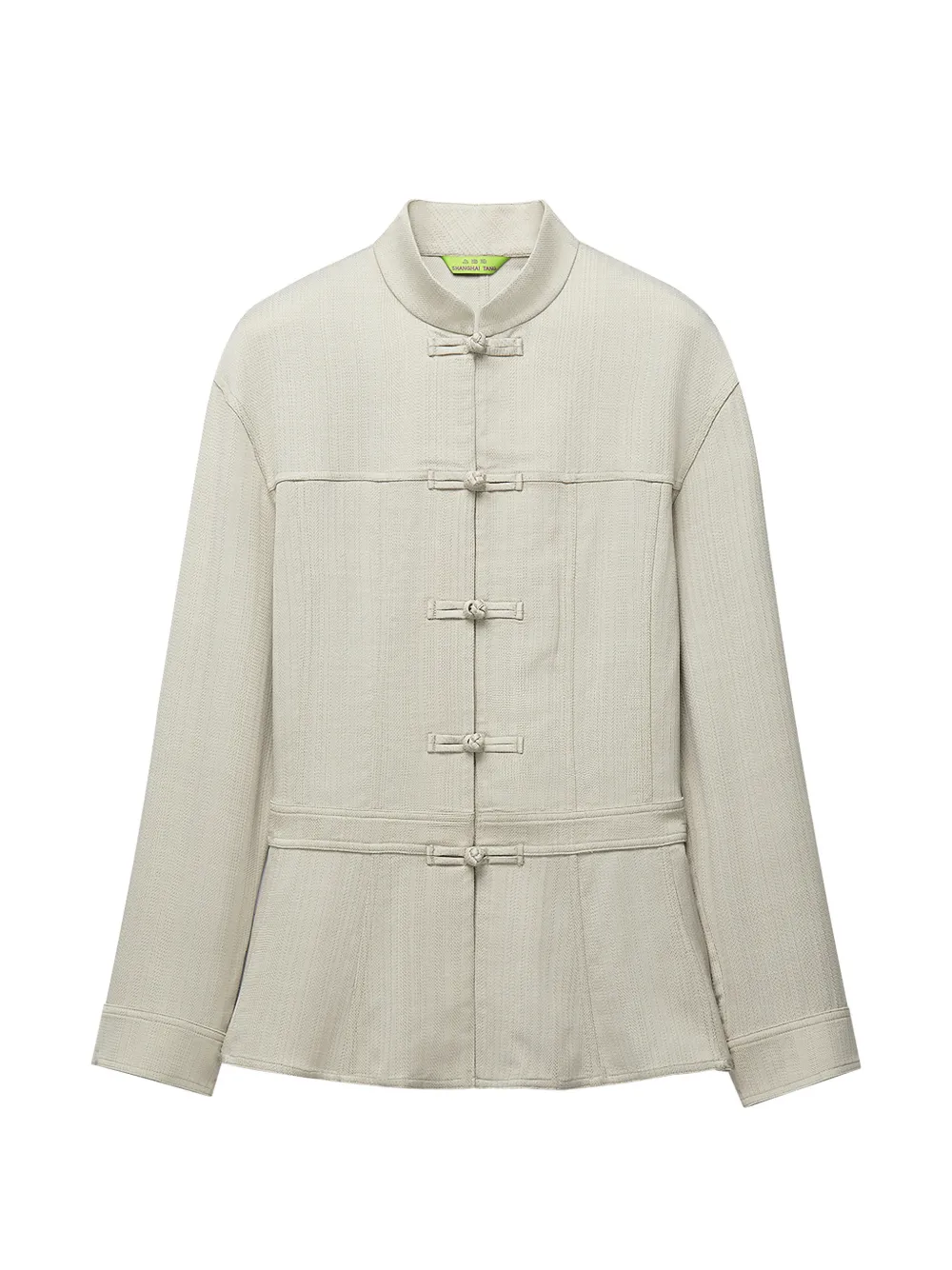 Shanghai Tang frog-fastening lace-up jacket