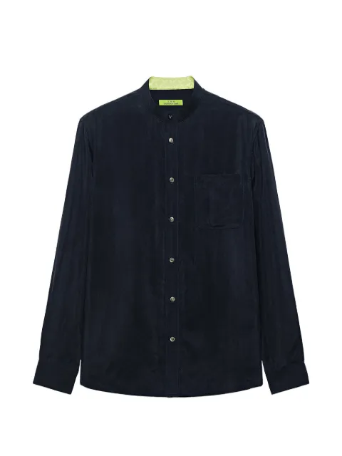 Shanghai Tang chemise à poche poitrine et col mao Fortune