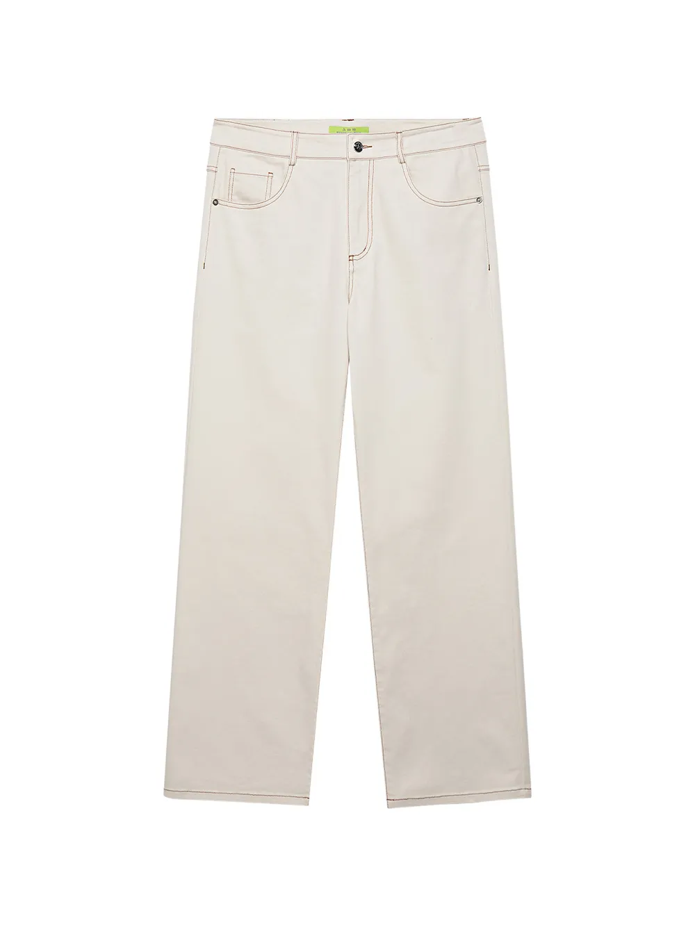 Shanghai Tang Tang contrast-stitch jeans - Bianco