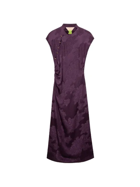 Shanghai Tang Floral Qipao midi dress