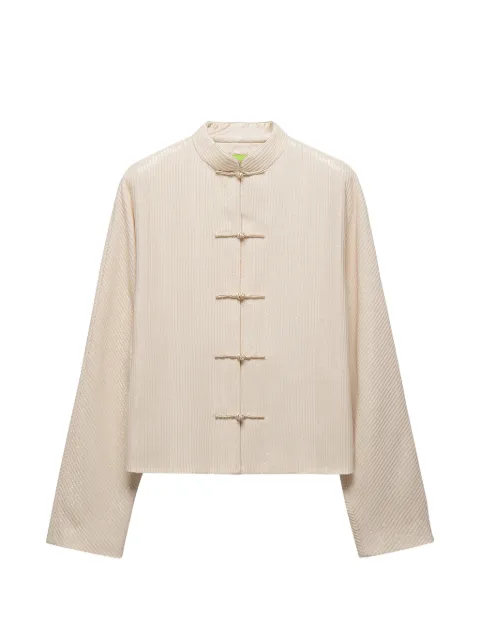 Shanghai Tang sequin-embellished frog-fastening jacket