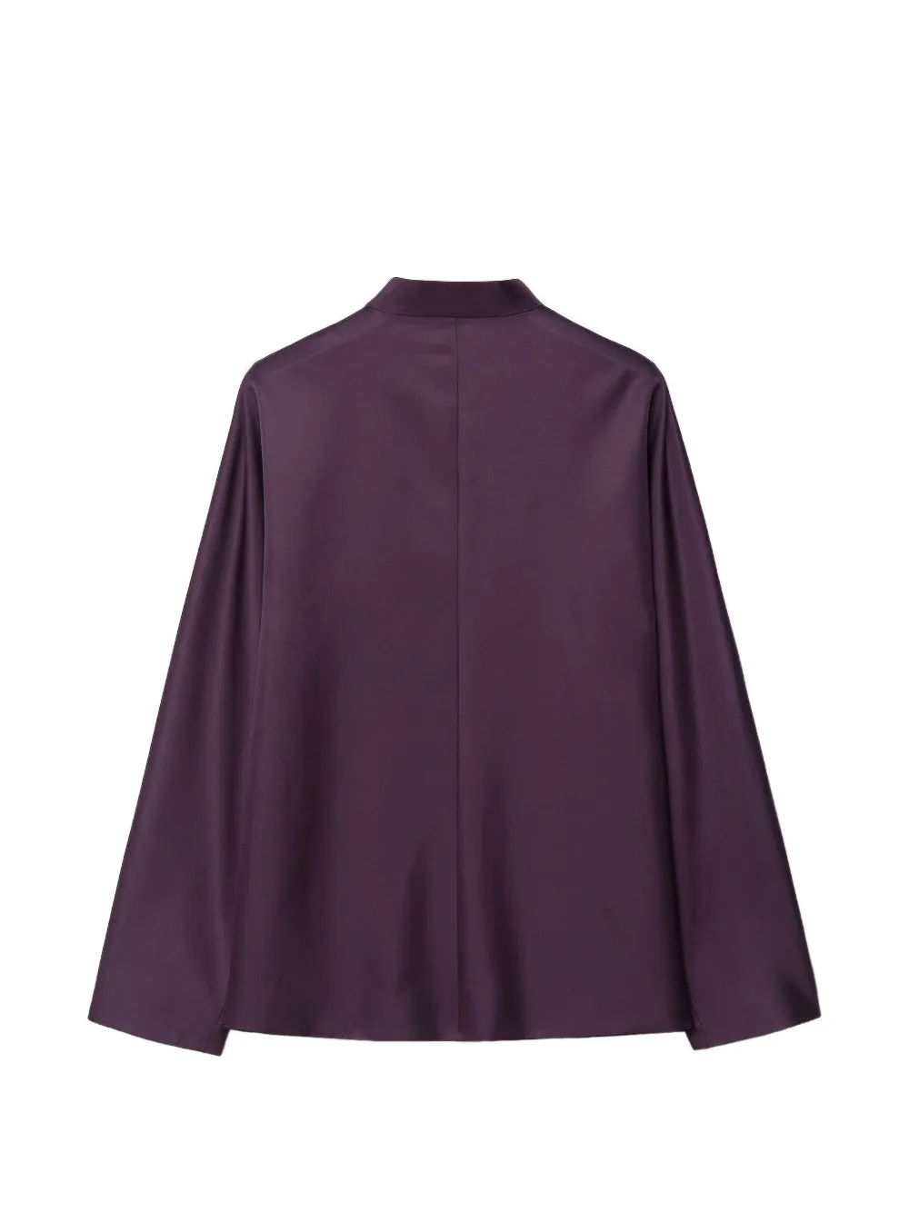Shanghai Tang Twill jack met kikkersluiting en kralen Paars