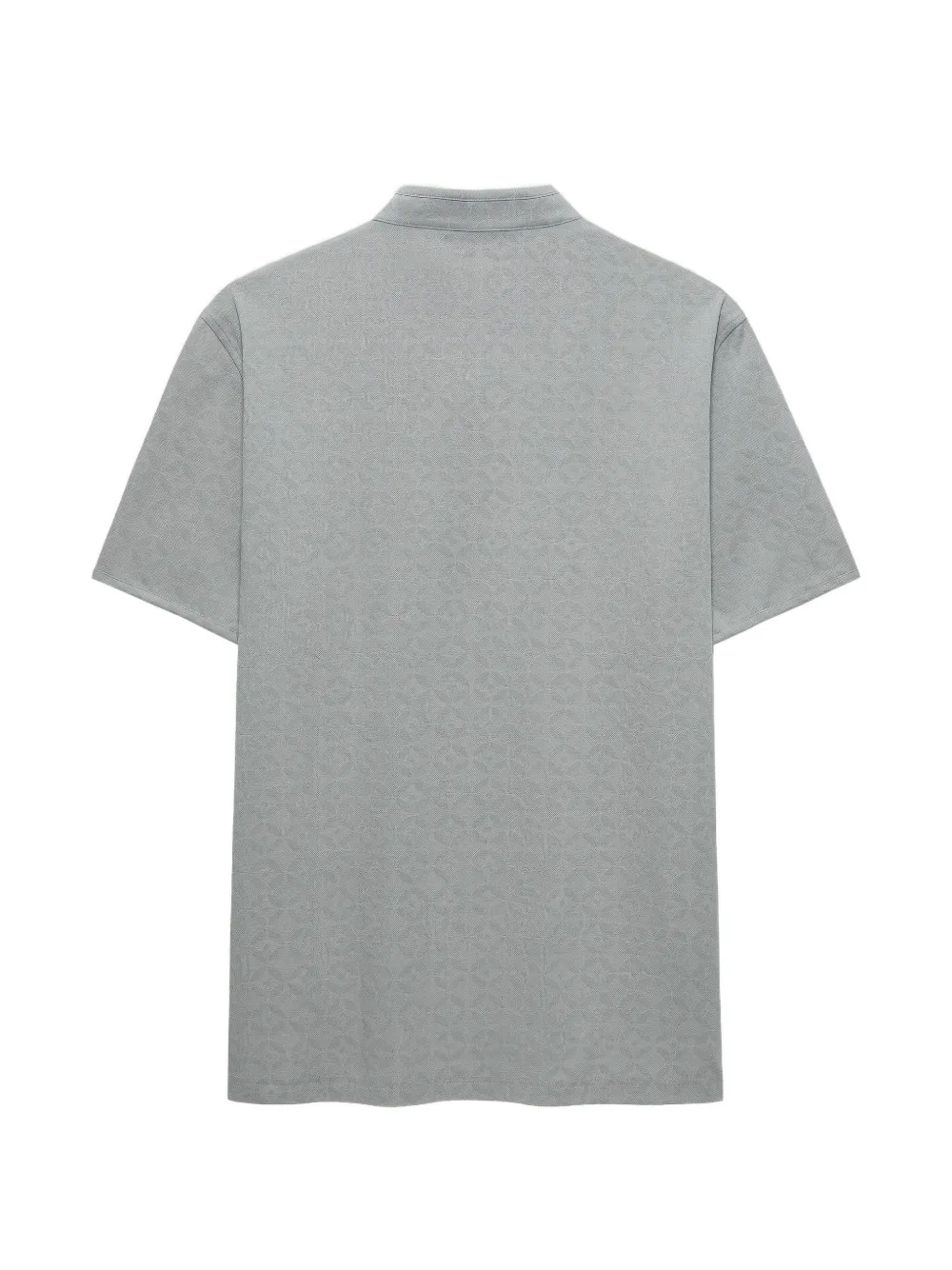 Shanghai Tang Fortune poloshirt met jacquard Grijs
