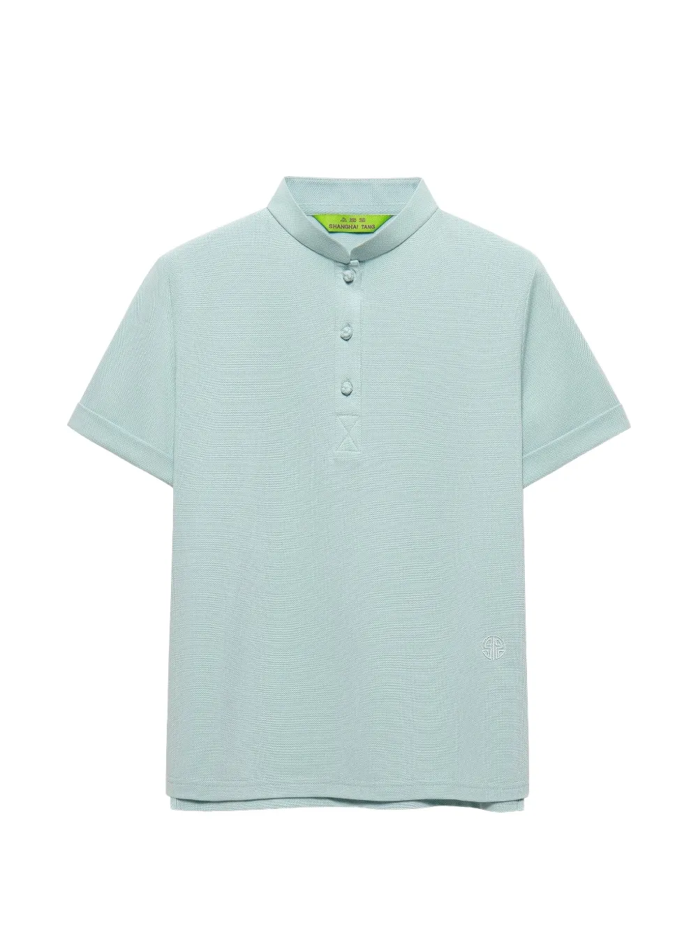 Shanghai Tang Shou frog-button piqué polo top