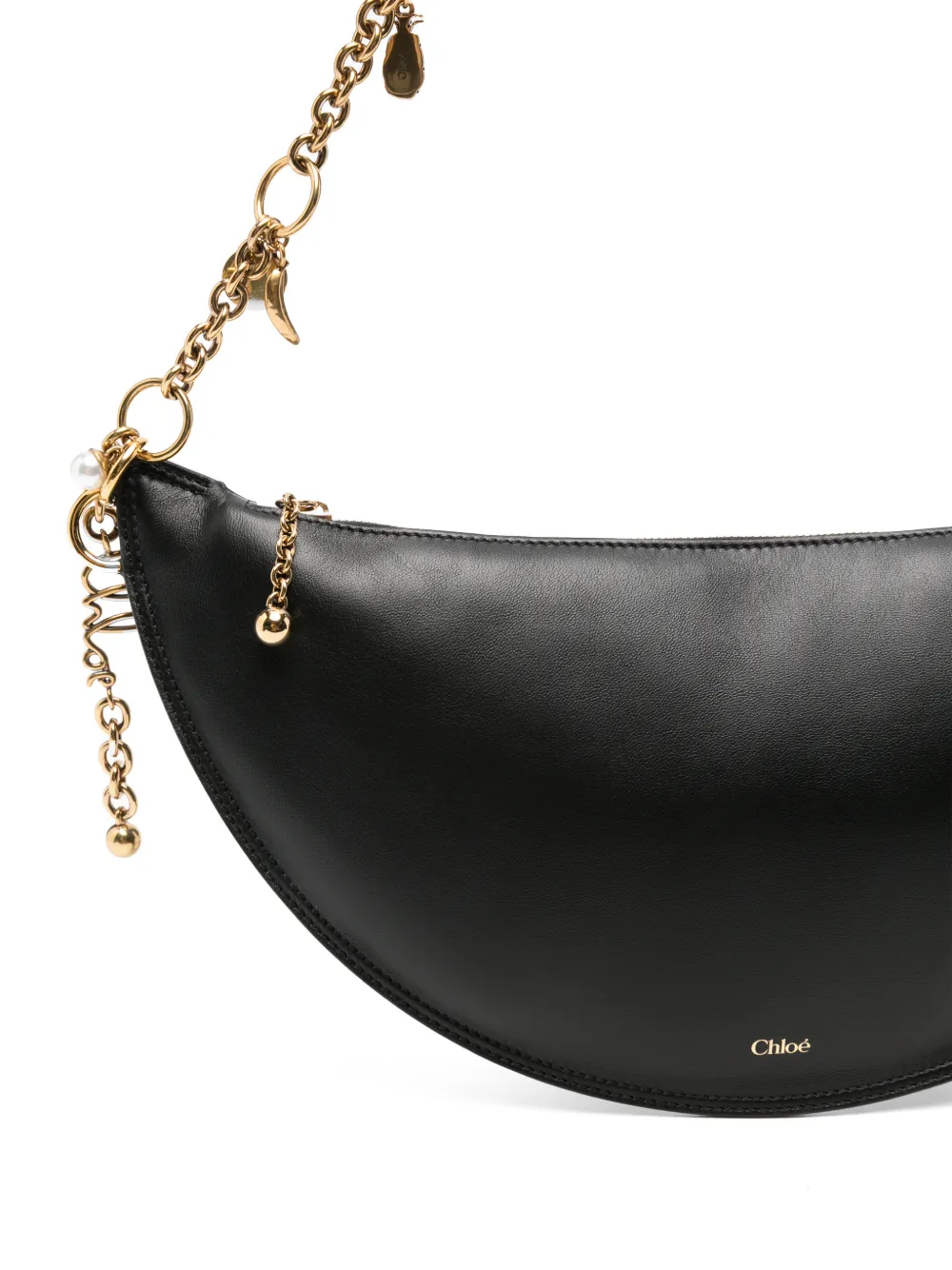 Chloé Icons leren schoudertas Zwart