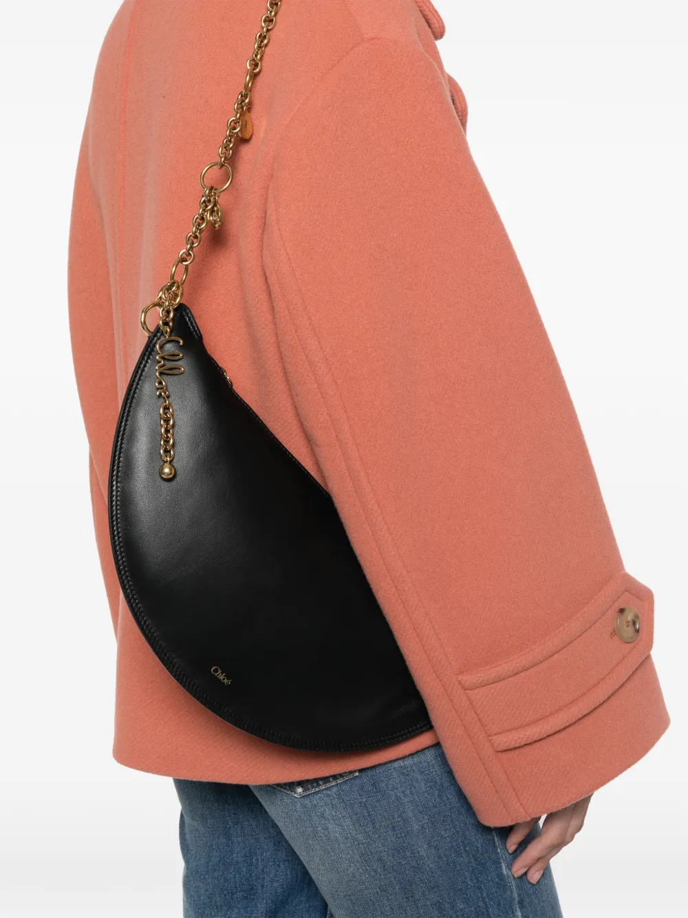 Chloé Icons leren schoudertas Zwart