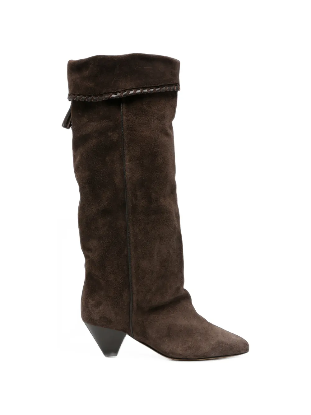 ISABEL MARANT tassel-embellished suede boots Bruin