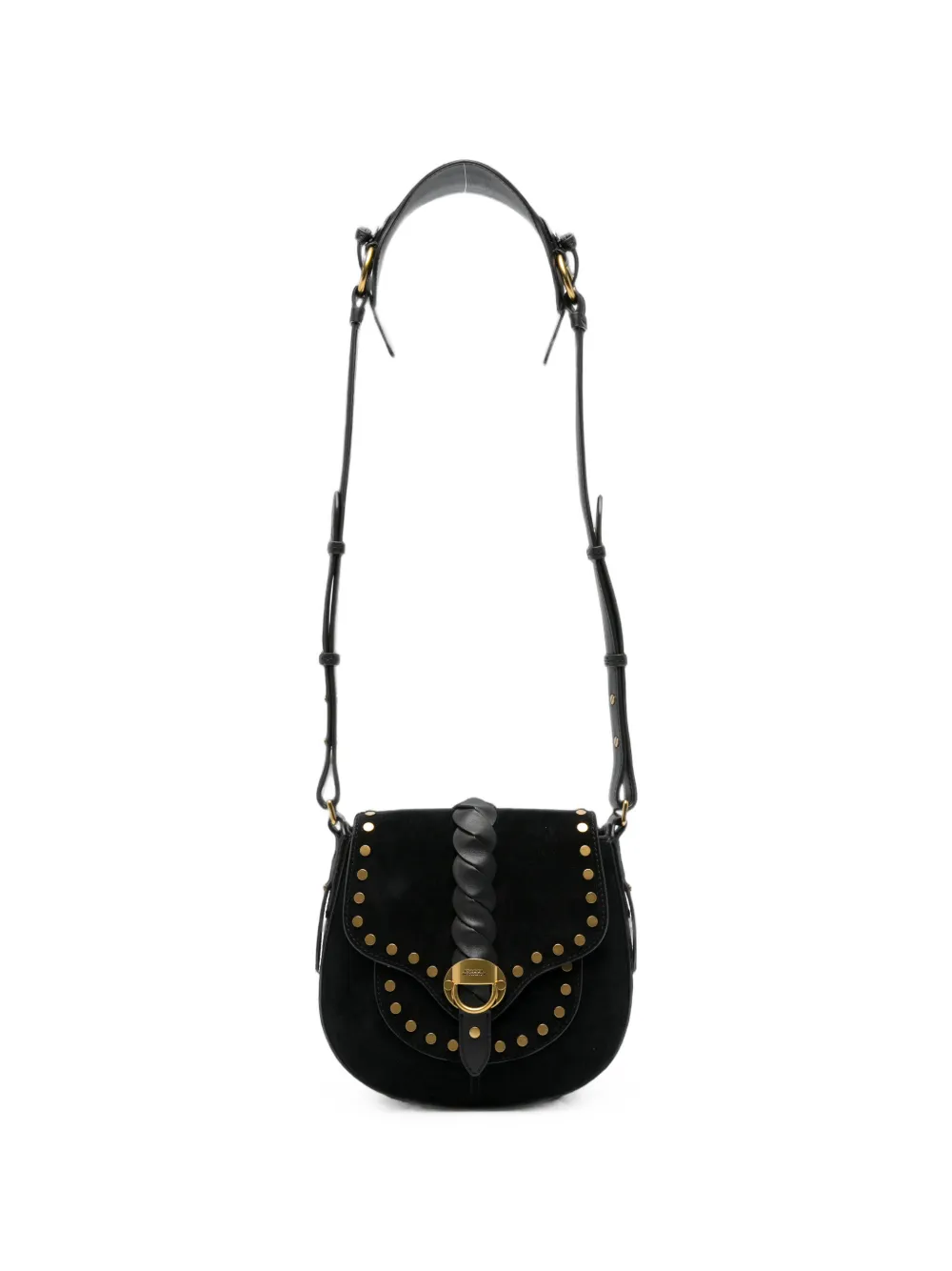 ISABEL MARANT Altay stud-embellished shoulder bag - Nero