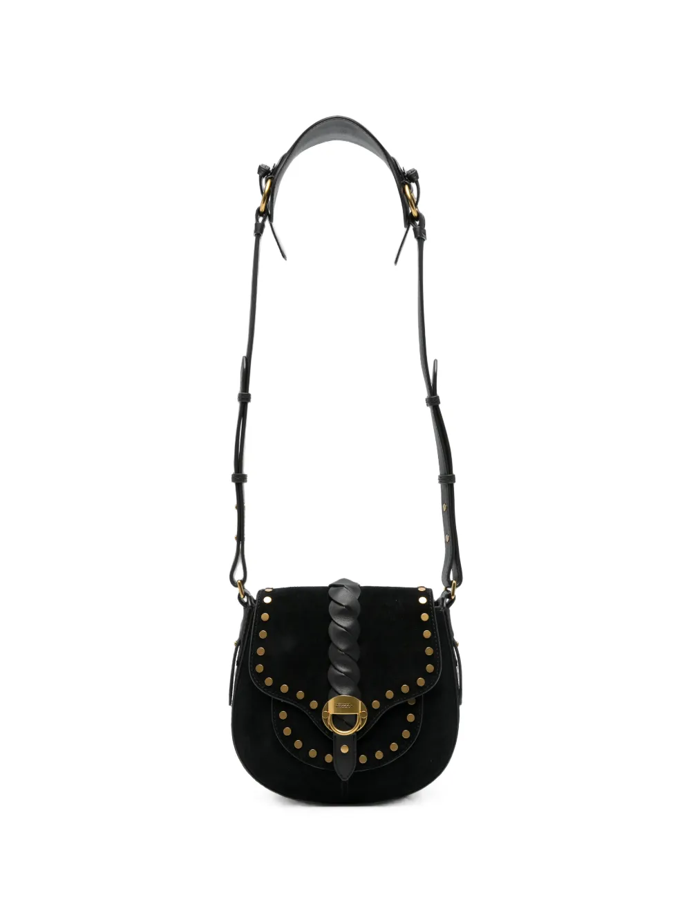 ISABEL MARANT Altay stud-embellished shoulder bag - Nero