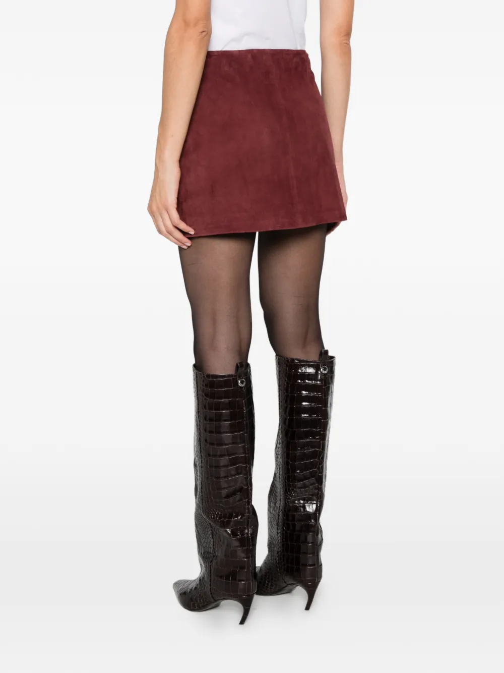 Arma Melody suède mini-rok Rood