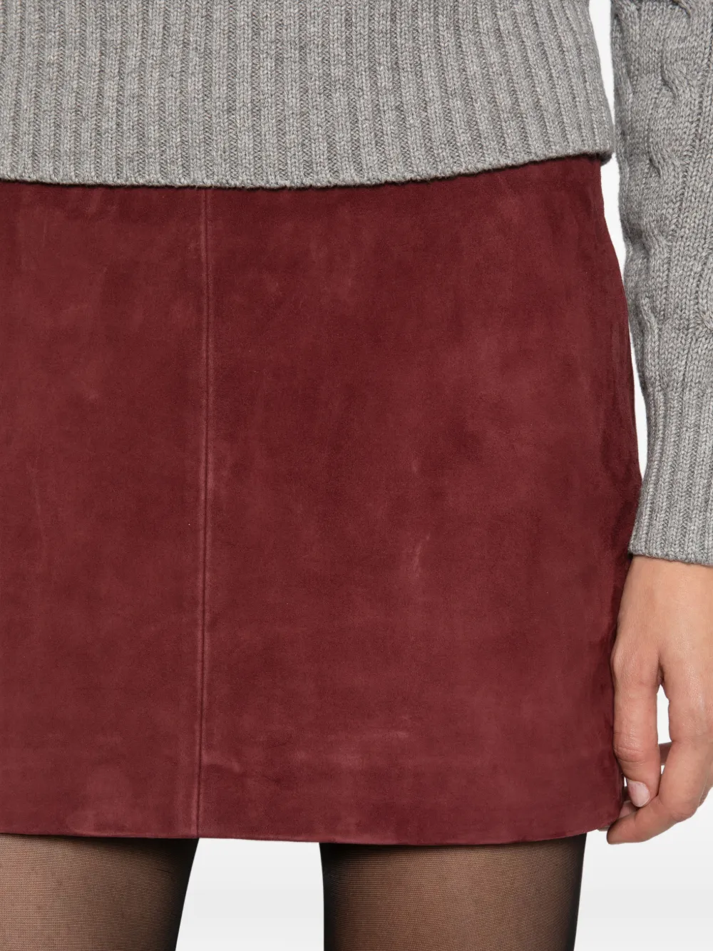 Arma Melody suède mini-rok Rood
