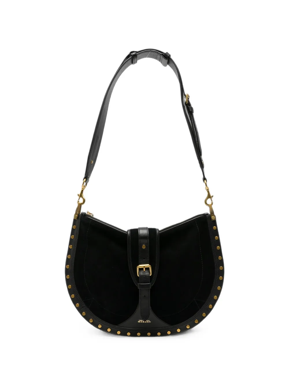 ISABEL MARANT Borsa a spalla Oskan con borchie - Nero