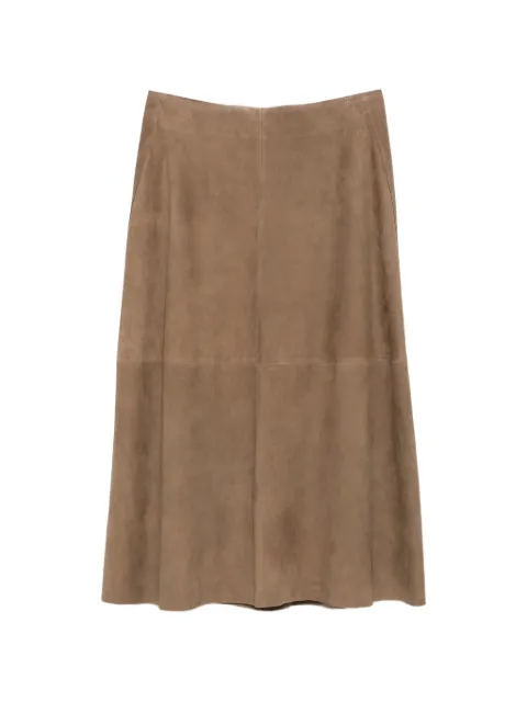 Arma Melita suede midi skirt