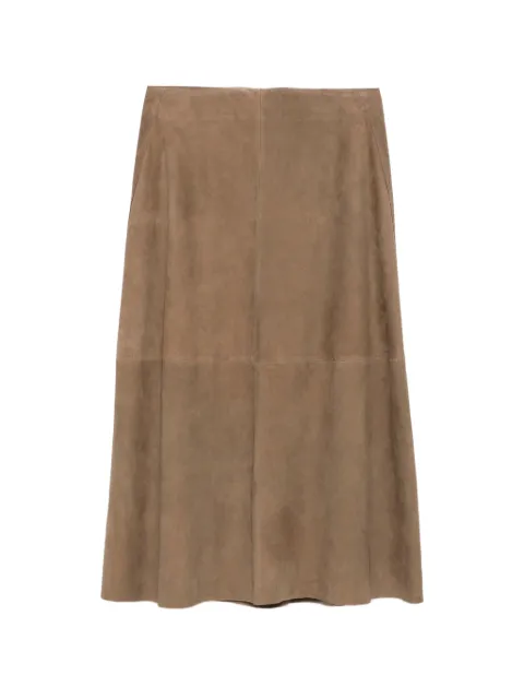 Arma Melita suede midi skirt