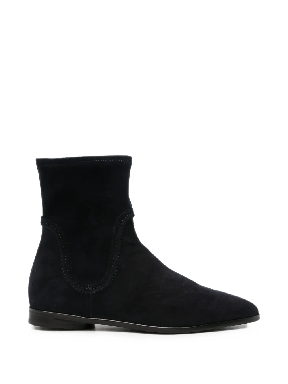 Truman's Suede Pointed-toe Ankle Boots In Black