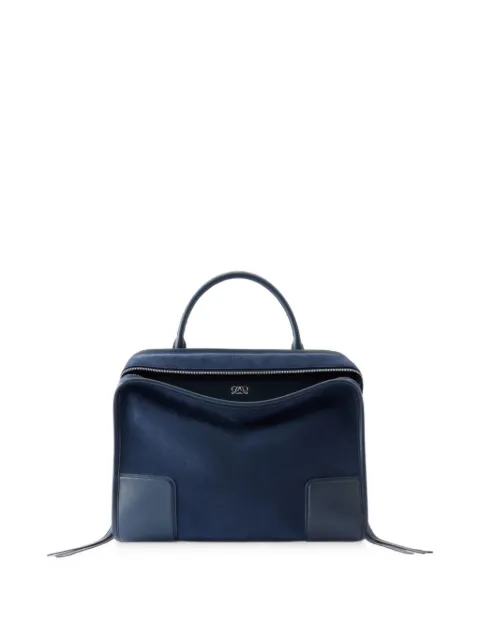 LOEWE large Amazona 180 suede leather tote bag