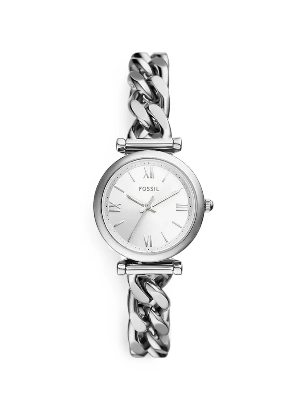 FOSSIL Carlie curb-chain 28mm watch - Argento