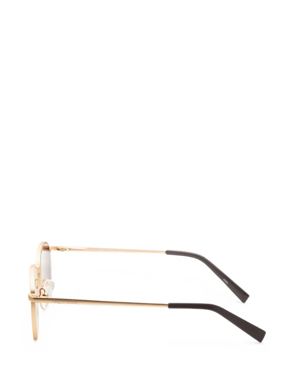 Calvin Klein Zonnebril met geometrisch montuur Goud