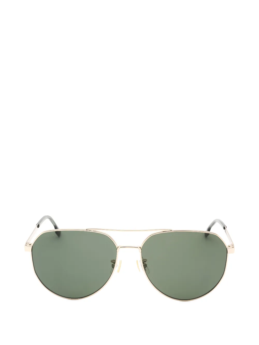 BOSS Sonnenbrille mit geometrischem Gestell - Gold