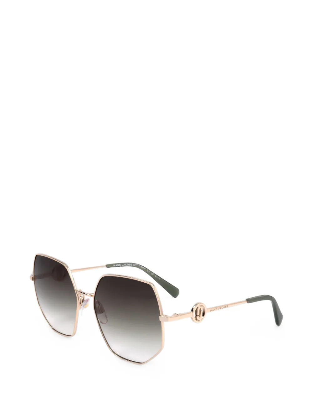 Marc Jacobs geometric-frame sunglasses - Oro