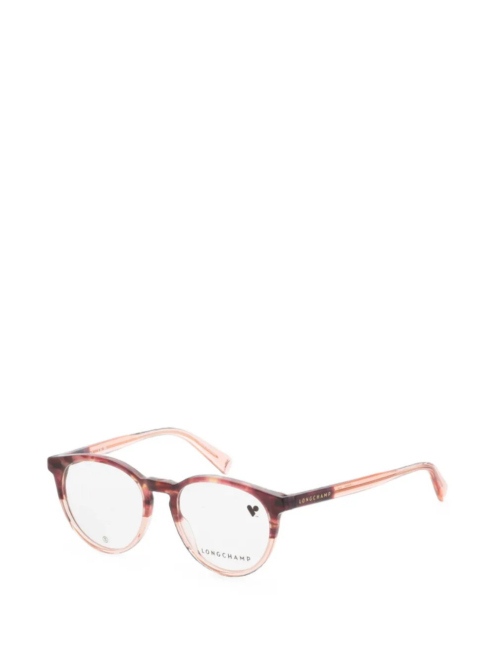 Longchamp Bril met rond montuur Rood