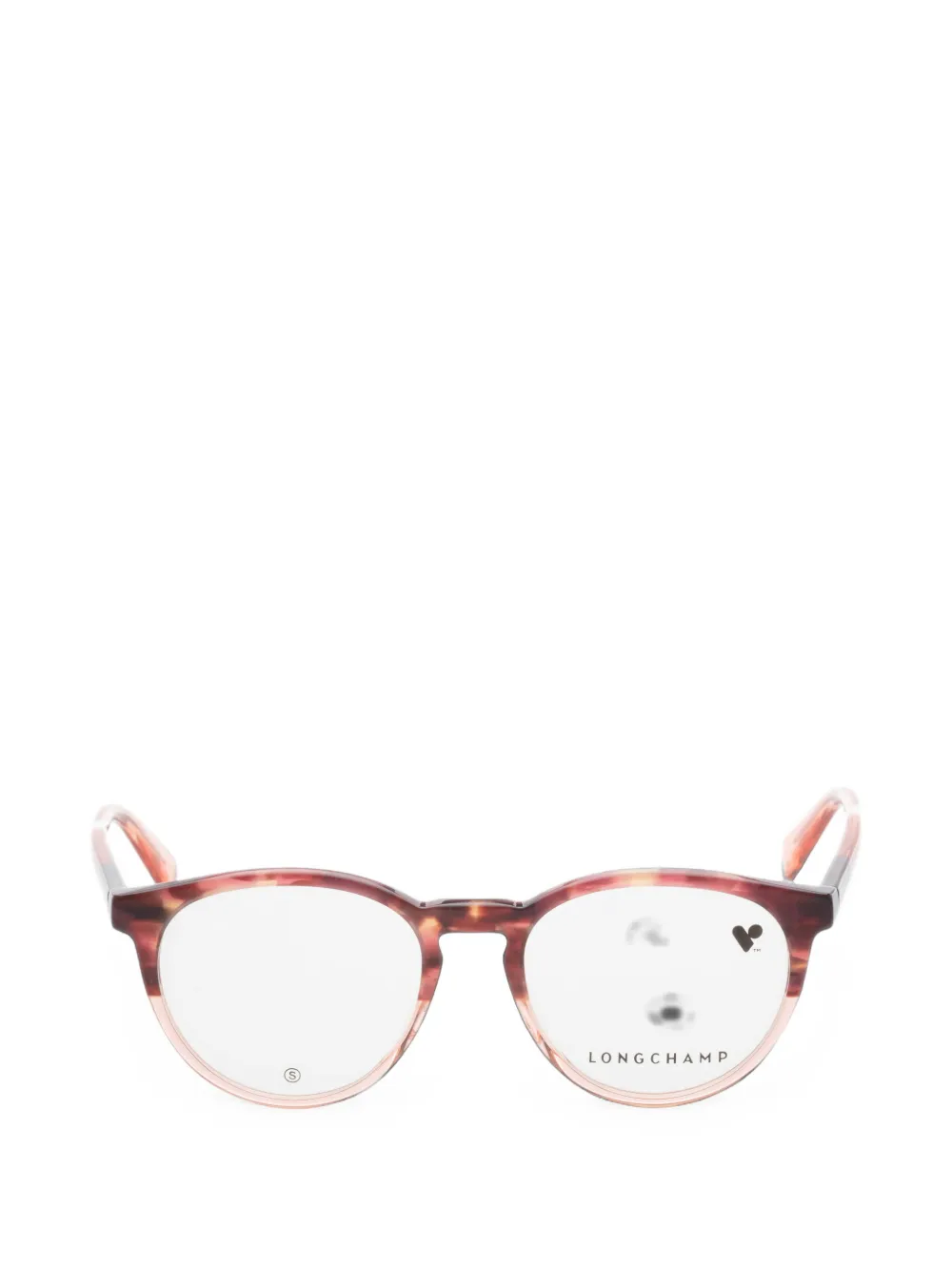 Longchamp round-frame glasses - Rosso