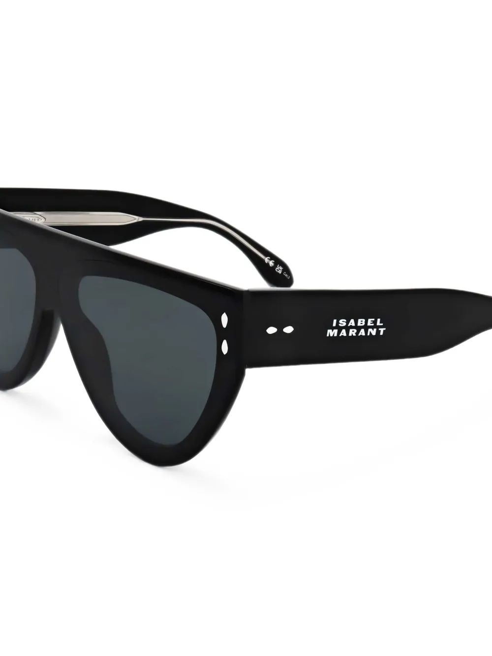 Isabel Marant Eyewear Zonnebril met geometrisch montuur Zwart