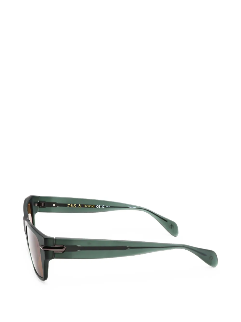 RAG & BONE EYEWEAR Zonnebril met rechthoekig montuur Groen