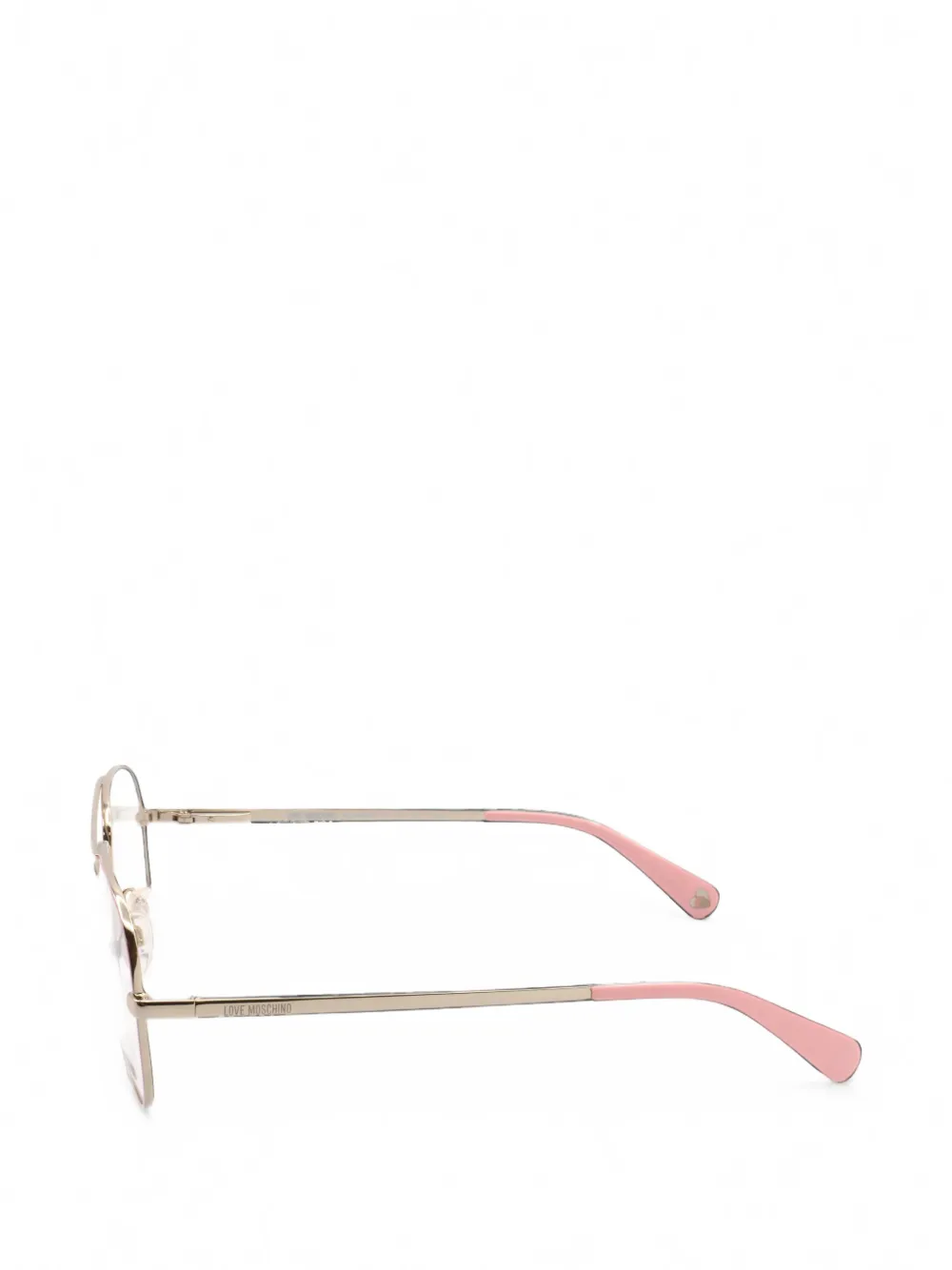 Moschino pilot-frame glasses Roze