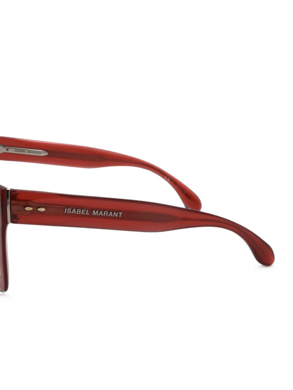 Isabel Marant Eyewear Zonnebril met vierkant montuur Rood